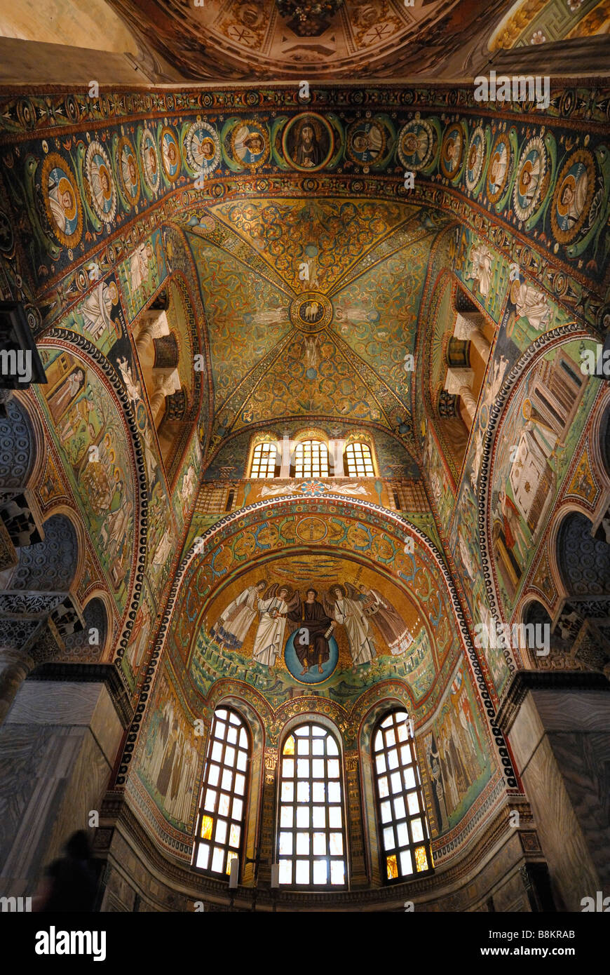 Ravenna Italien Basilika di San Vitale 6. C AD Mosaiken Stockfoto