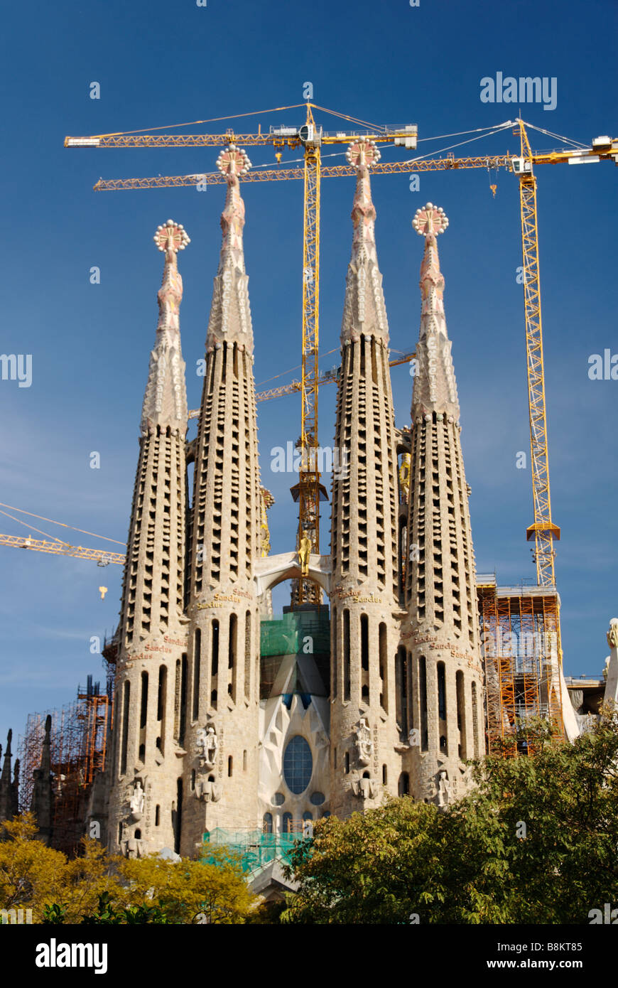 Sagrada Família Kirche modernistischen Architekten Antoni Gaudí Barcelona Spanien Stockfoto