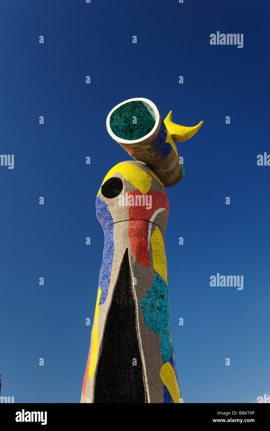 Dona ich Ocell Skulptur Frau und Vogel des spanischen Künstlers Joan Miro Barcelona Spanien Stockfoto