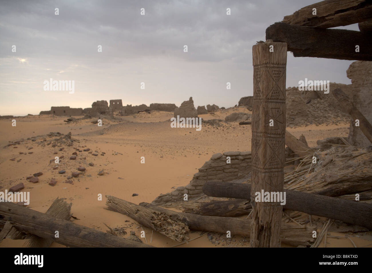 Alte Dorf-Ruinen in Old Dongola in der Nähe von Nil Sudan Stockfoto