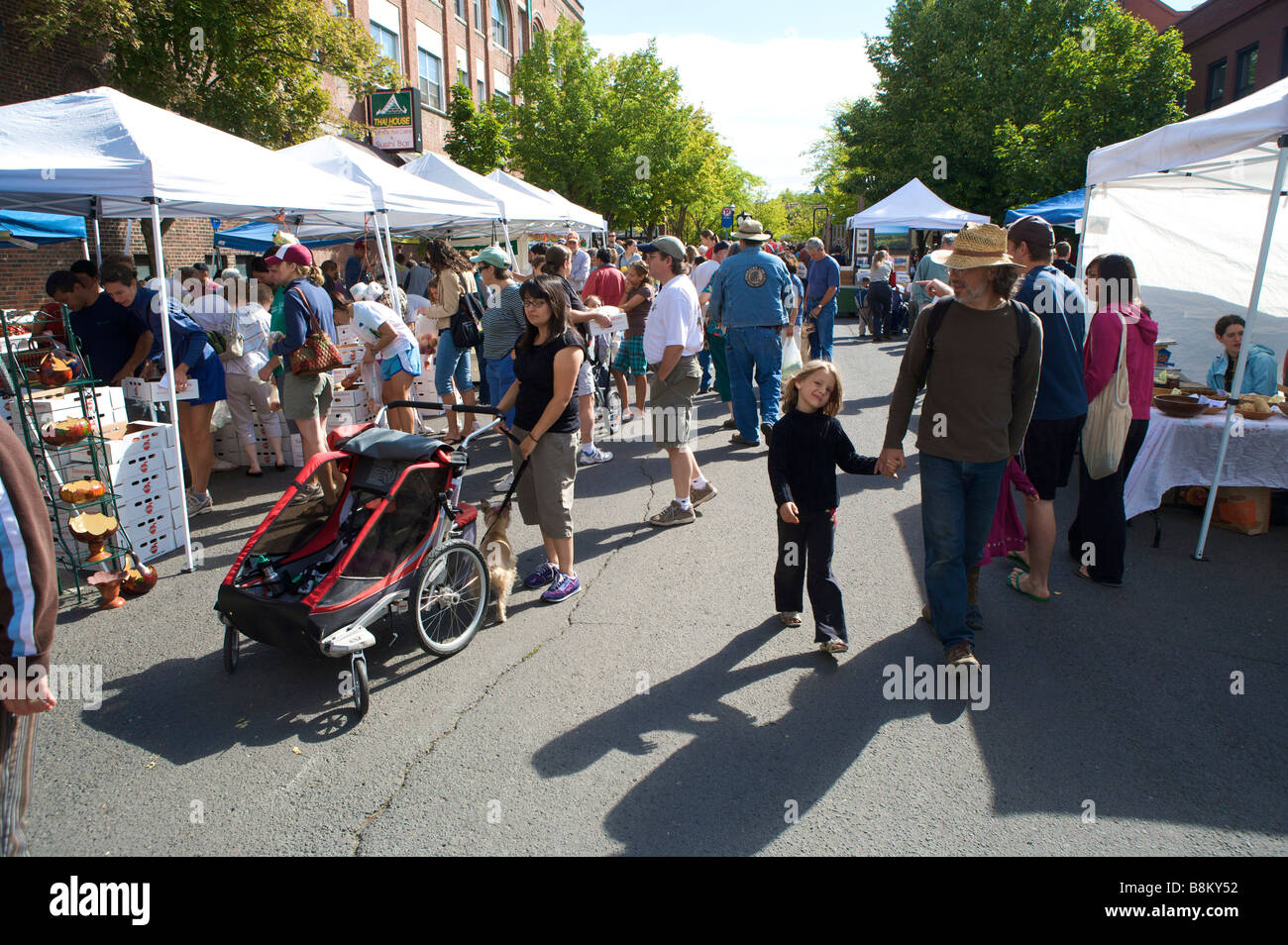 Samstag Bauernmarkt in Moskau Idaho nahe der Grenze zu Washington state Stockfoto