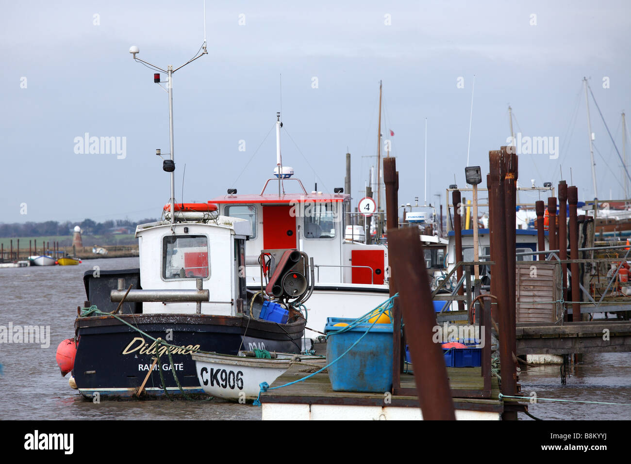 Die [Blyth Flussmündung] als [Tide Ebbs] Southwold, Suffolk, Großbritannien. Stockfoto