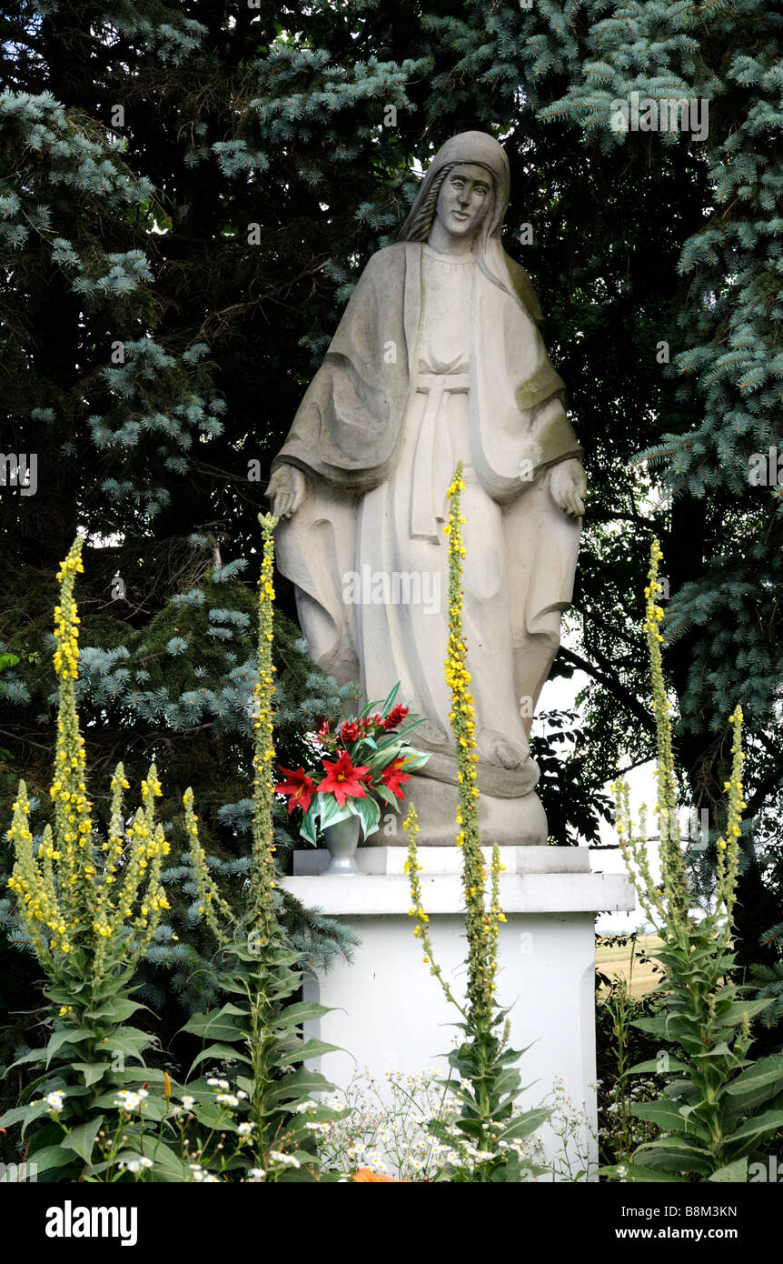 Statue os St. Maria, Szczebrzeszyn, Roztocze Region, Polen Stockfoto