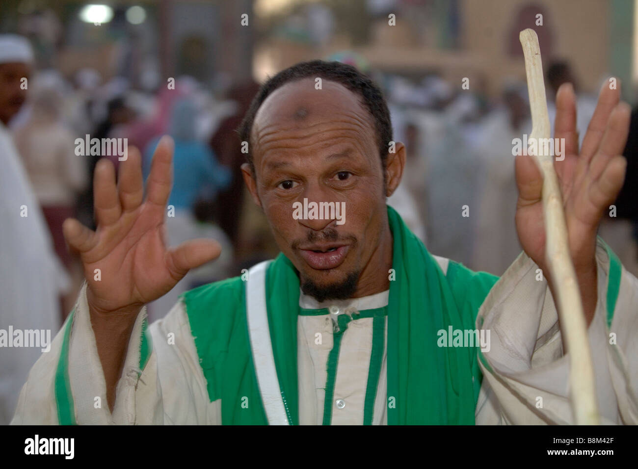 Derwisch-Tanz-Zeremonie am Hamed Al-Nil Grab Ommdurman Khartoum, Sudan Stockfoto