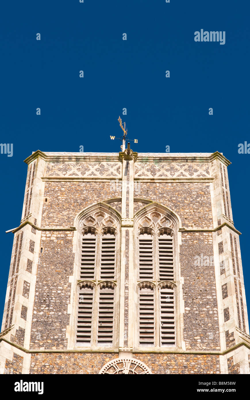 Southwold Kirchturm Stockfoto