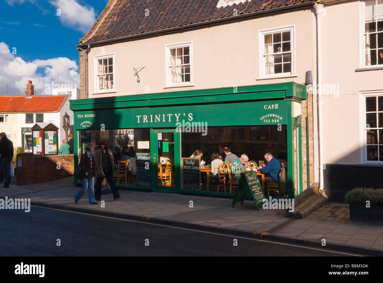 Trinitys Café Tea Rooms und Coffee-Shop-Filiale in Southwold, Suffolk, Uk Stockfoto