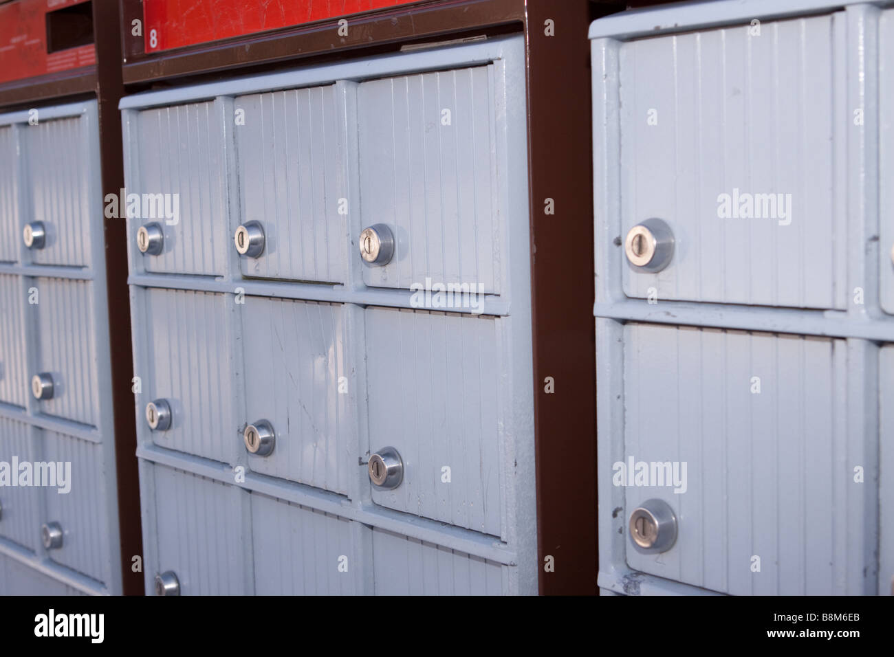 Canada Post Briefkästen Stockfoto
