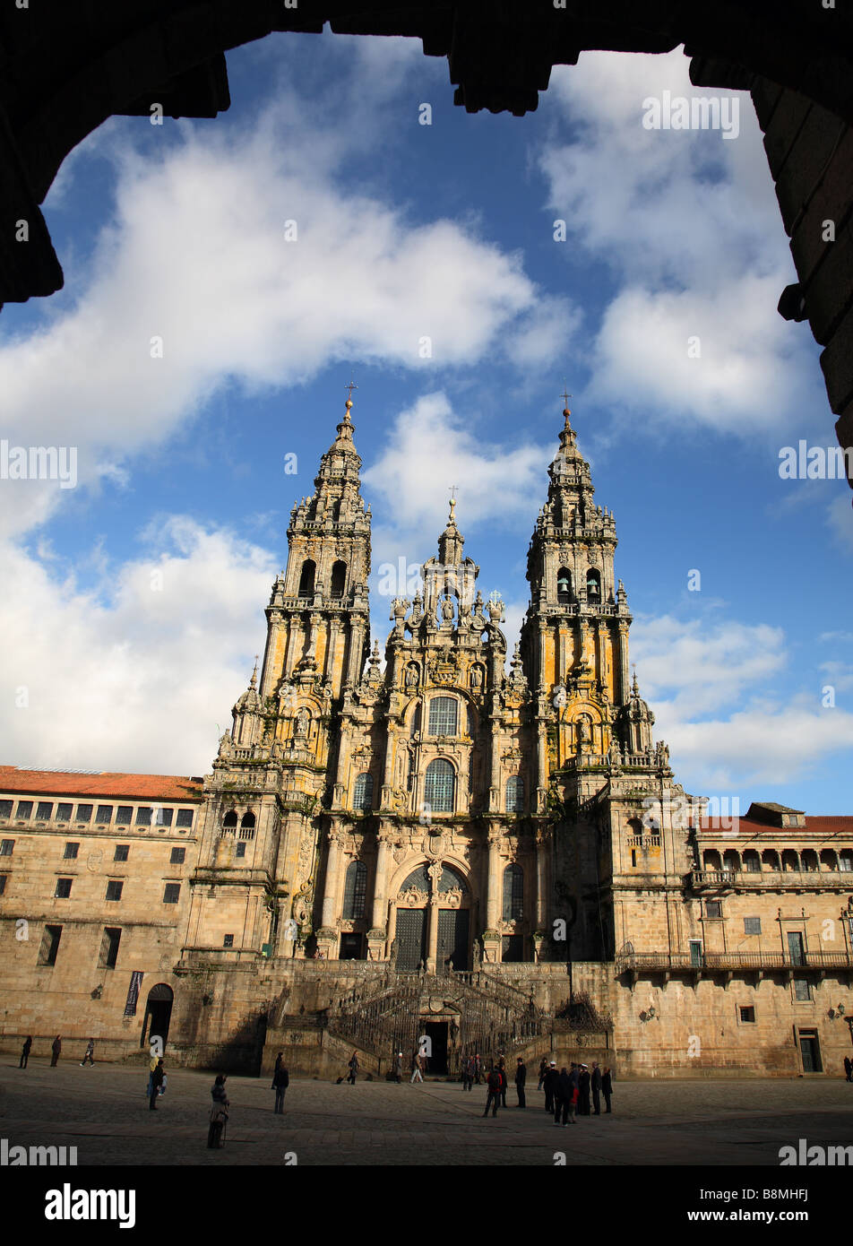 Kathedrale von Santiago De compostela Stockfoto