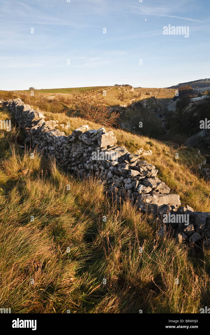 Lathkill Dale, Peak District National Park, Derbyshire, England, Vereinigtes Königreich Stockfoto
