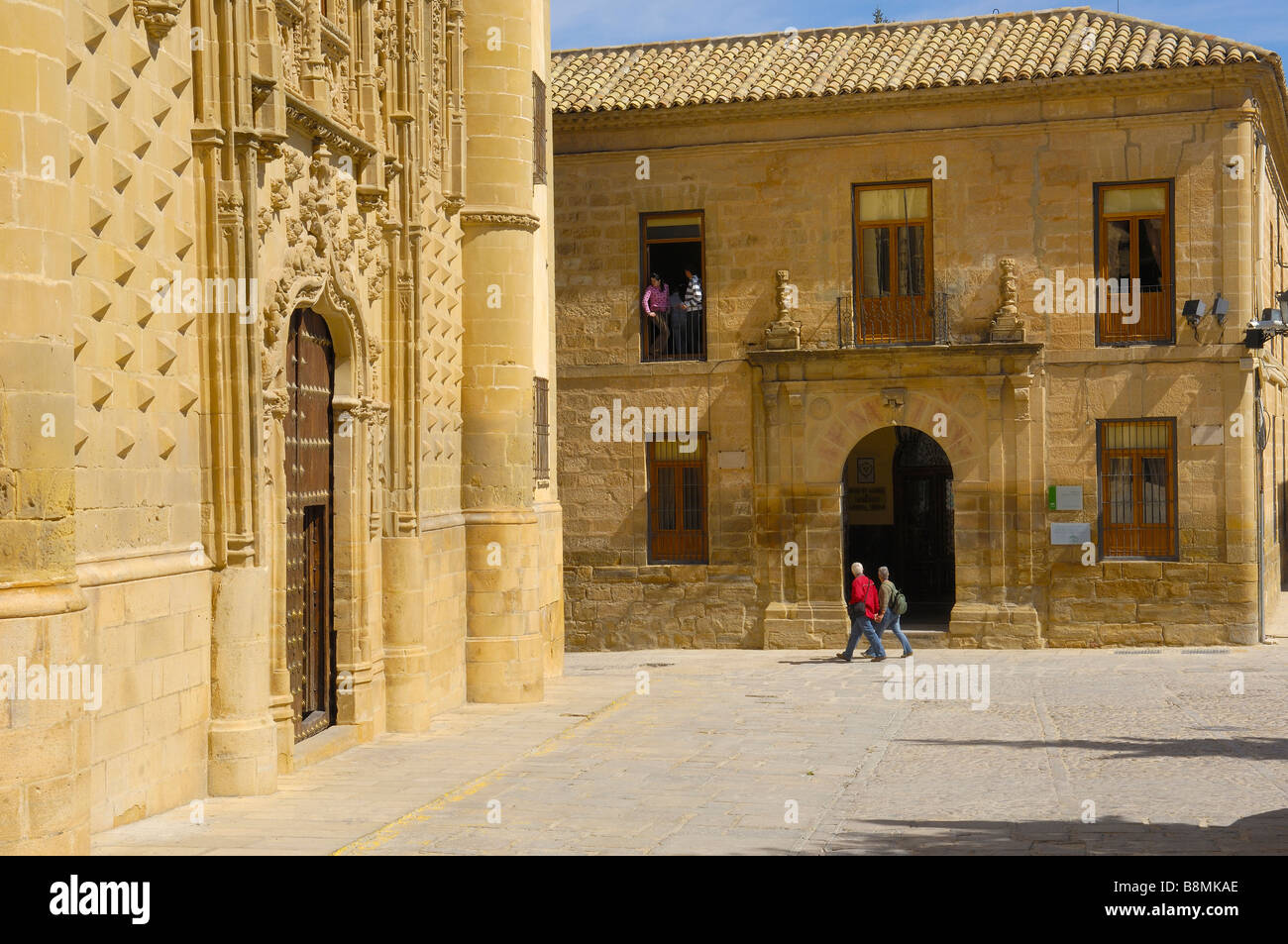 Jabalquinto-Palast aus dem 16. Jahrhundert Baeza Jaén Provinz Andalusien Spanien Stockfoto