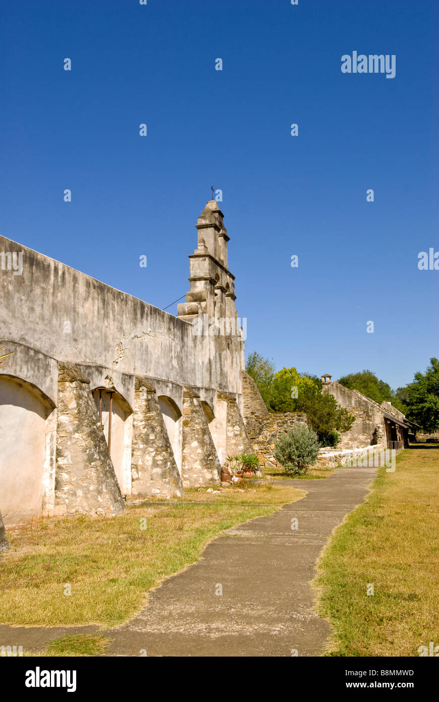 Mission San Juan San Antonio Missionen historischen Nationalpark uns National Park Service Texas TX beliebtes Touristenziel Stockfoto