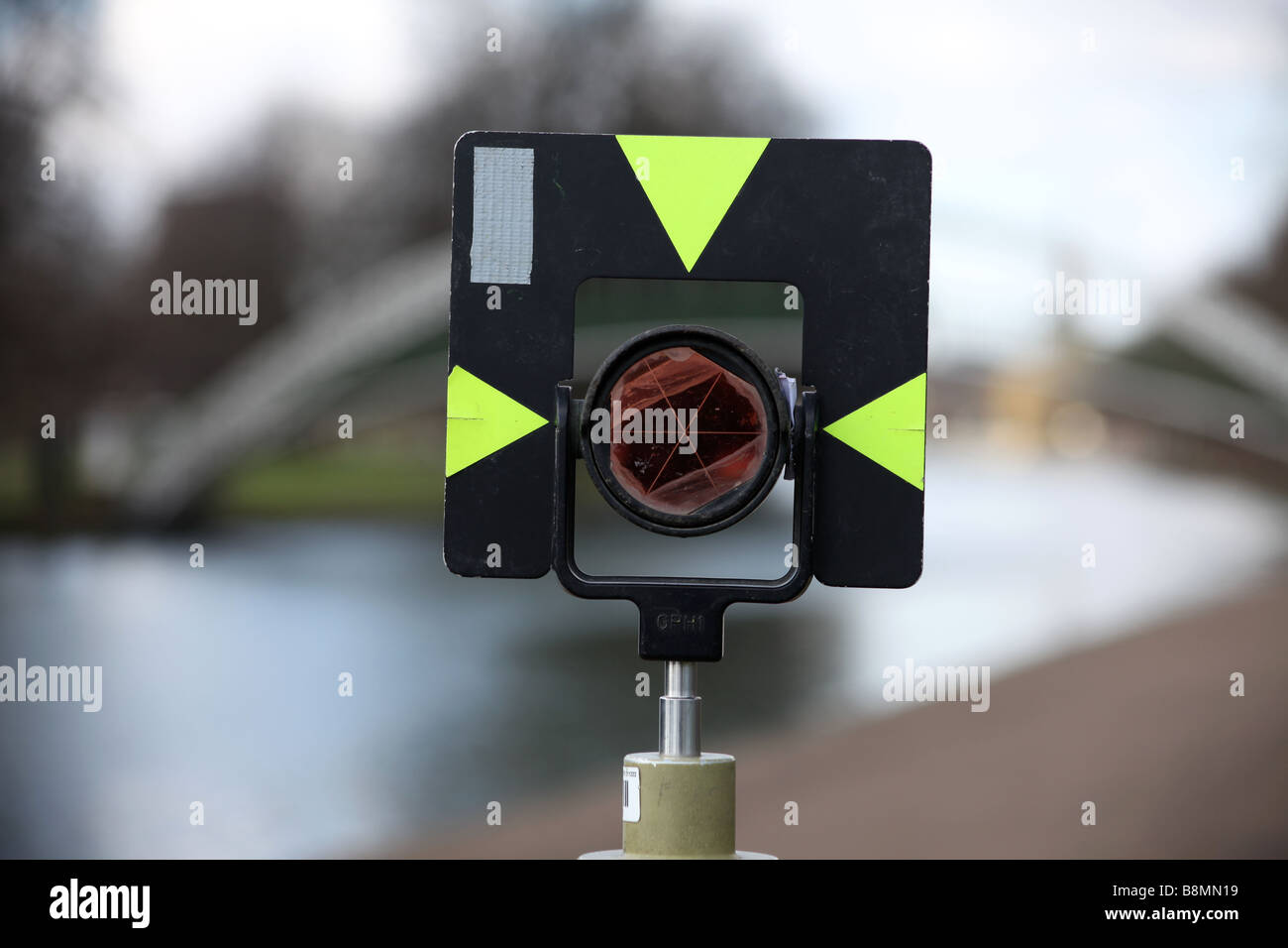 Theodolit Reflektor Stockfoto