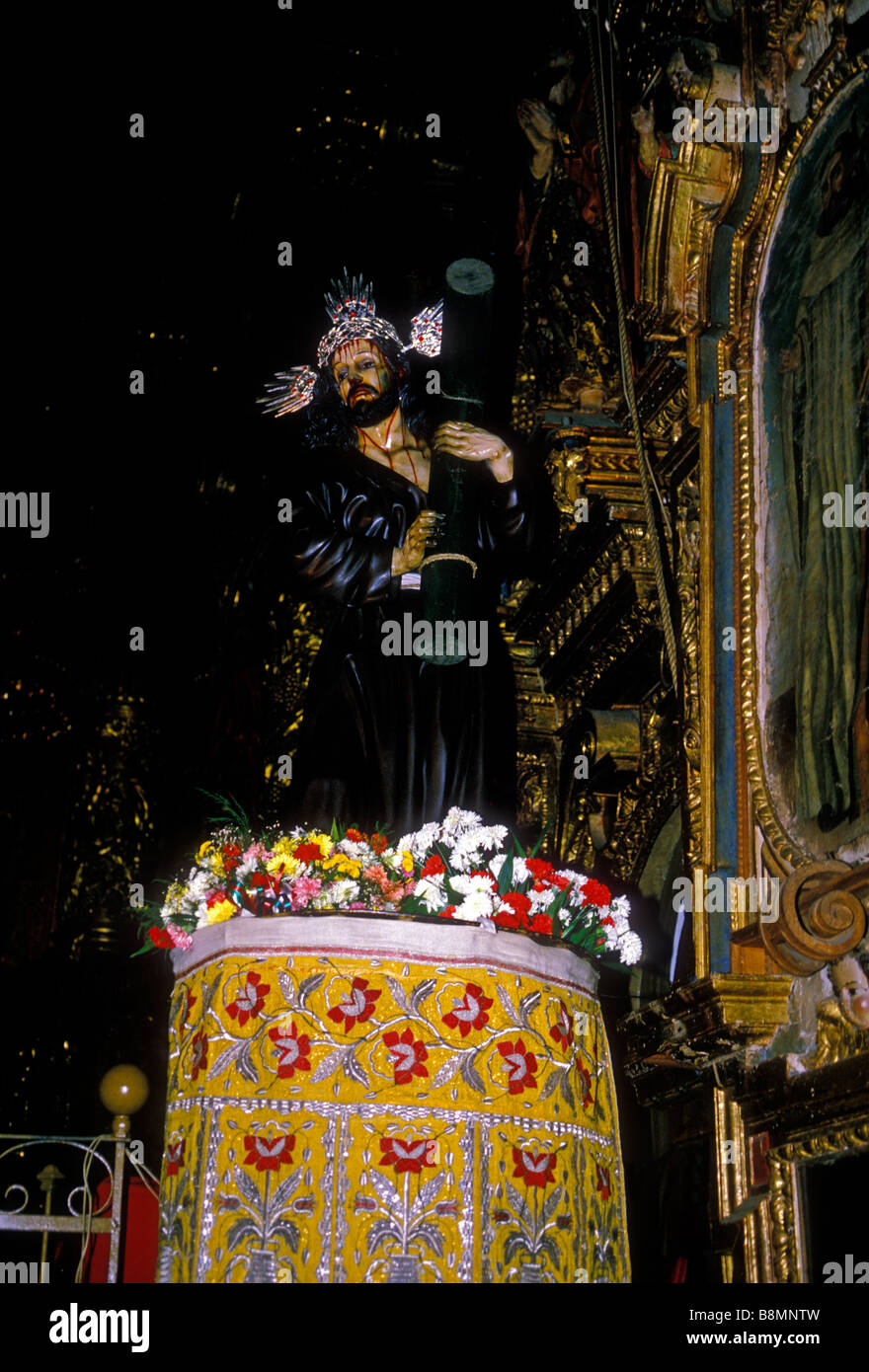 Cristo del Gran Poder, religiöse Statue, Statue, die San Francisco Kirche, die römisch-katholische Kirche, Katholizismus, Quito, Provinz Pichincha, Ecuador Stockfoto