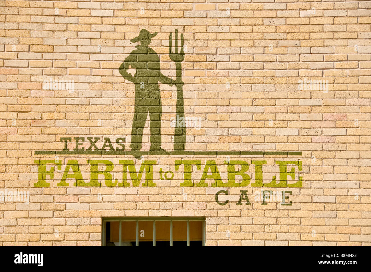 Texas Farm zu Tisch Cafe San Antonio Texas tx in der Nähe von Pearl Brauerei Features lokal angebaute Lebensmittel umweltfreundlich produzieren Stockfoto