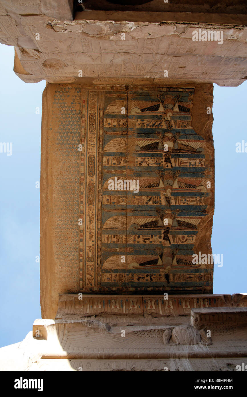 Der Tempel von Kom Ombo auf dem Nil in Ägypten Horus und dem Krokodilgott Sobek gewidmet Stockfoto