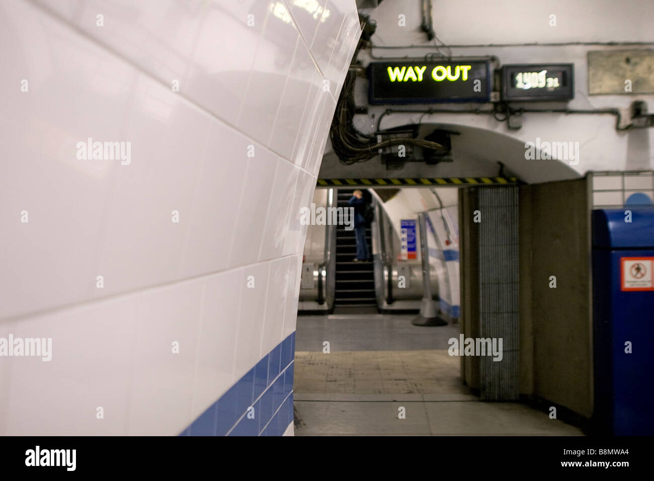 U-Bahnstation Green Park in London. Stockfoto