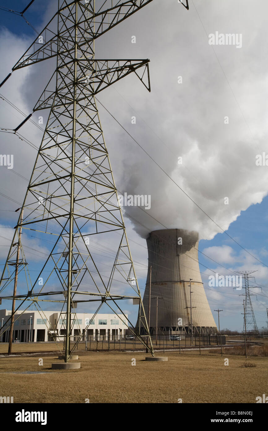 Oak Harbor Ohio Davis Besse NuclearPower Station östlich von Toledo Ohio Stockfoto