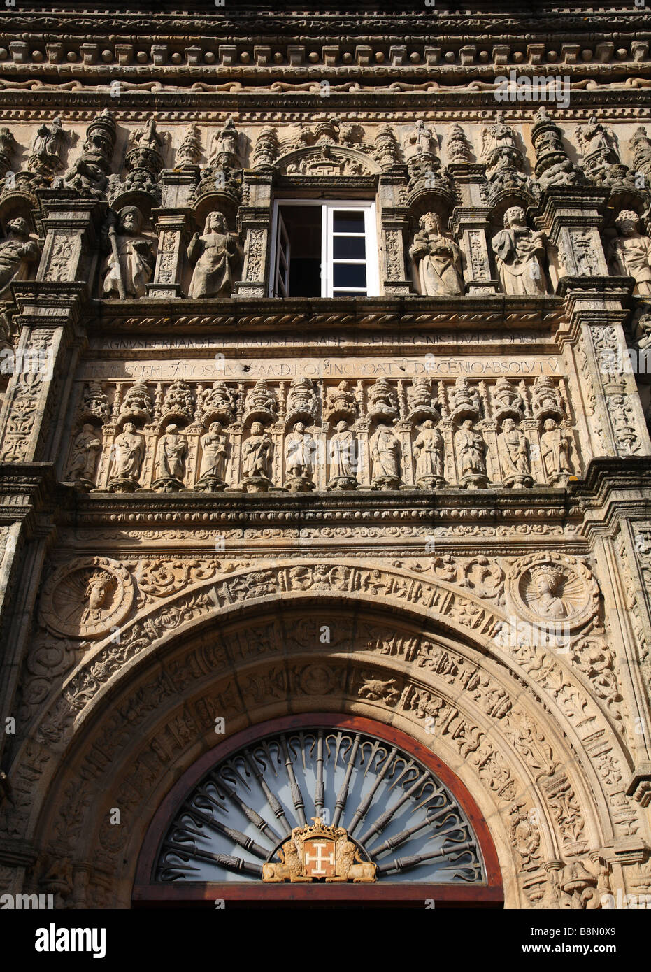 Hostal de Los reyes Catolicos Santaigo de Compostela Spanien Stockfoto