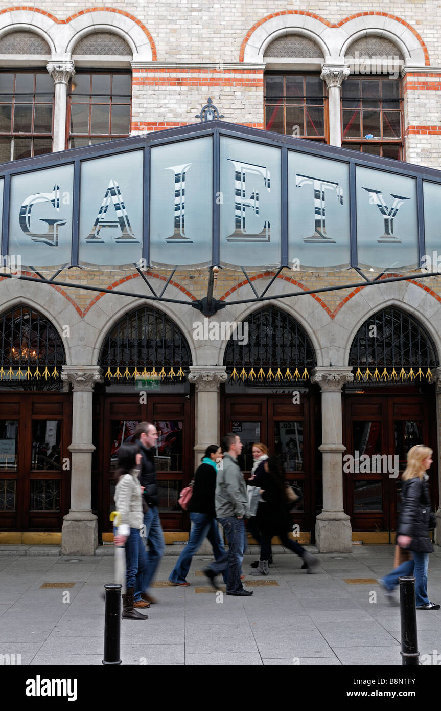 Gaiety Theatre außen Dublin Irland irische Hauptstadt Reisen Tourismus ikonischen Sehenswürdigkeiten Stockfoto