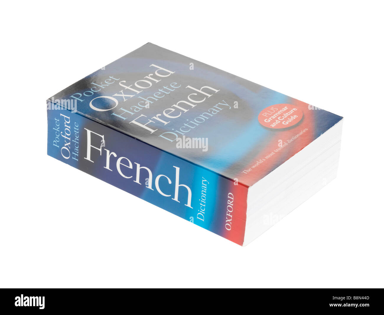 Französisch-Englisch Wörterbuch Stockfoto