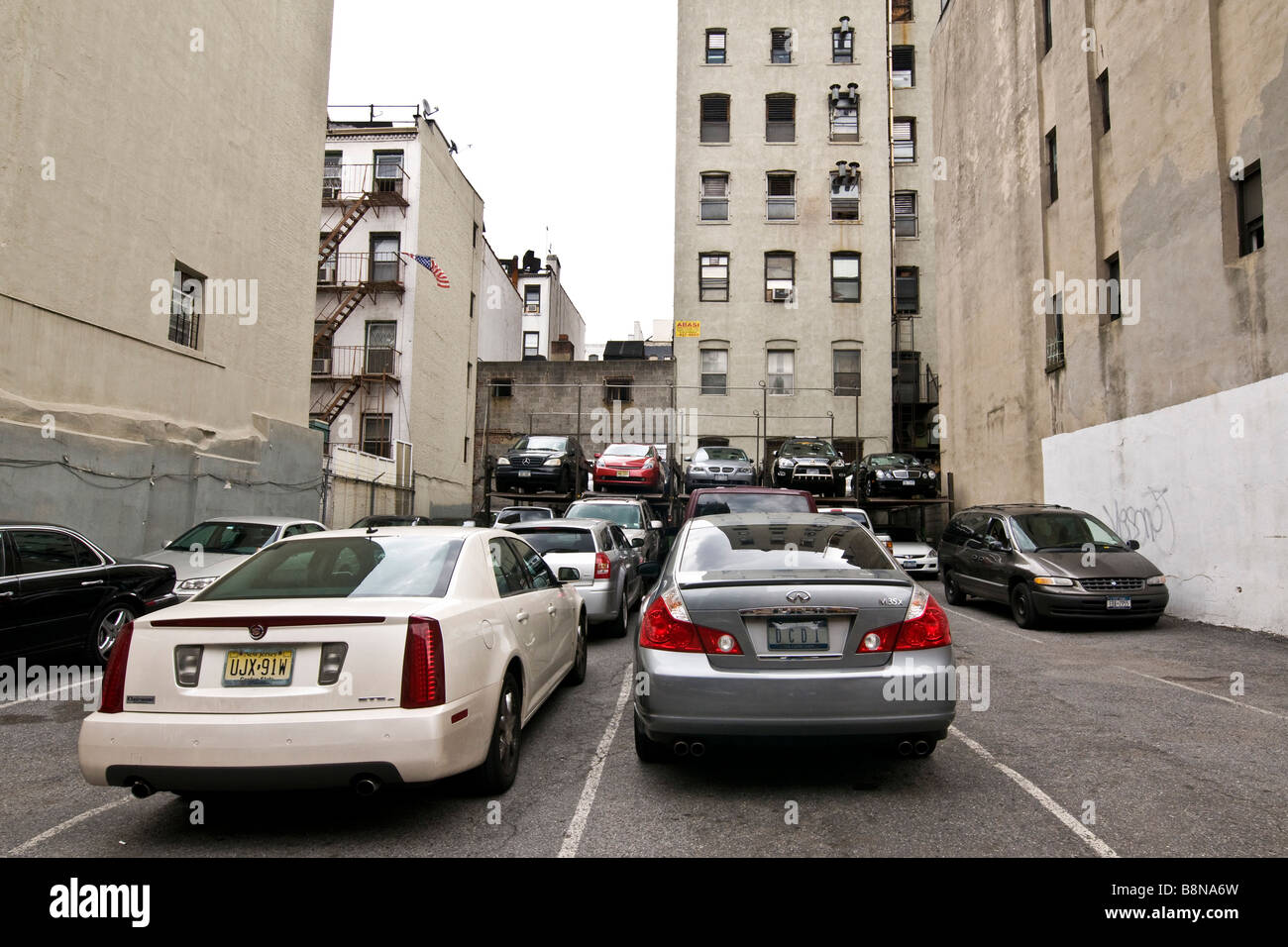 Straßenszene in italienischen Viertel von Manhattan bekannt als Little Italy Stockfoto