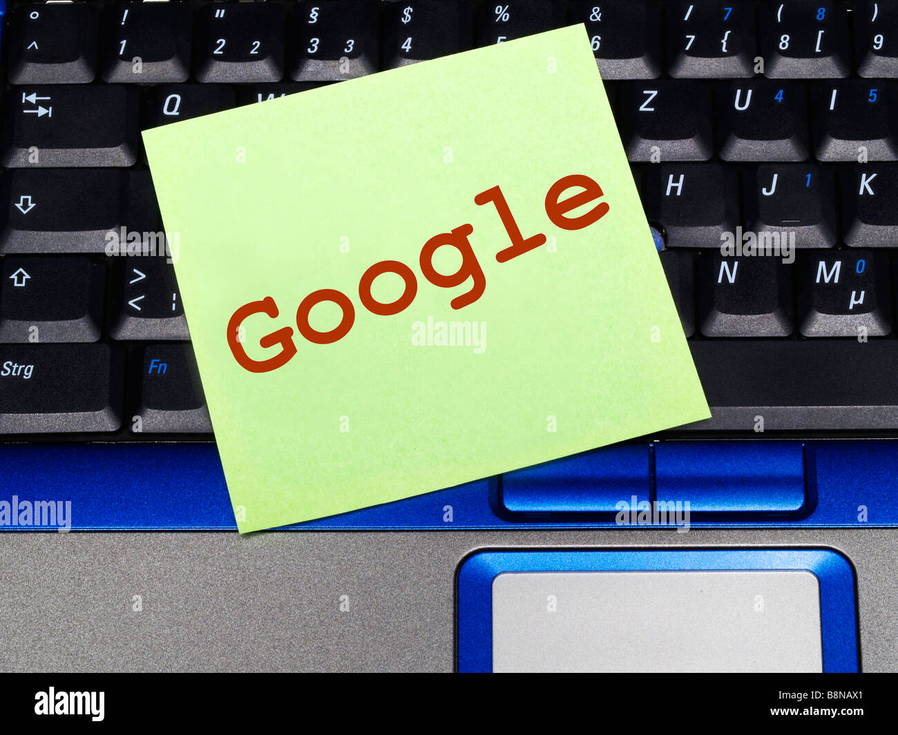 Memo-Hinweis auf Google-notebook Stockfoto