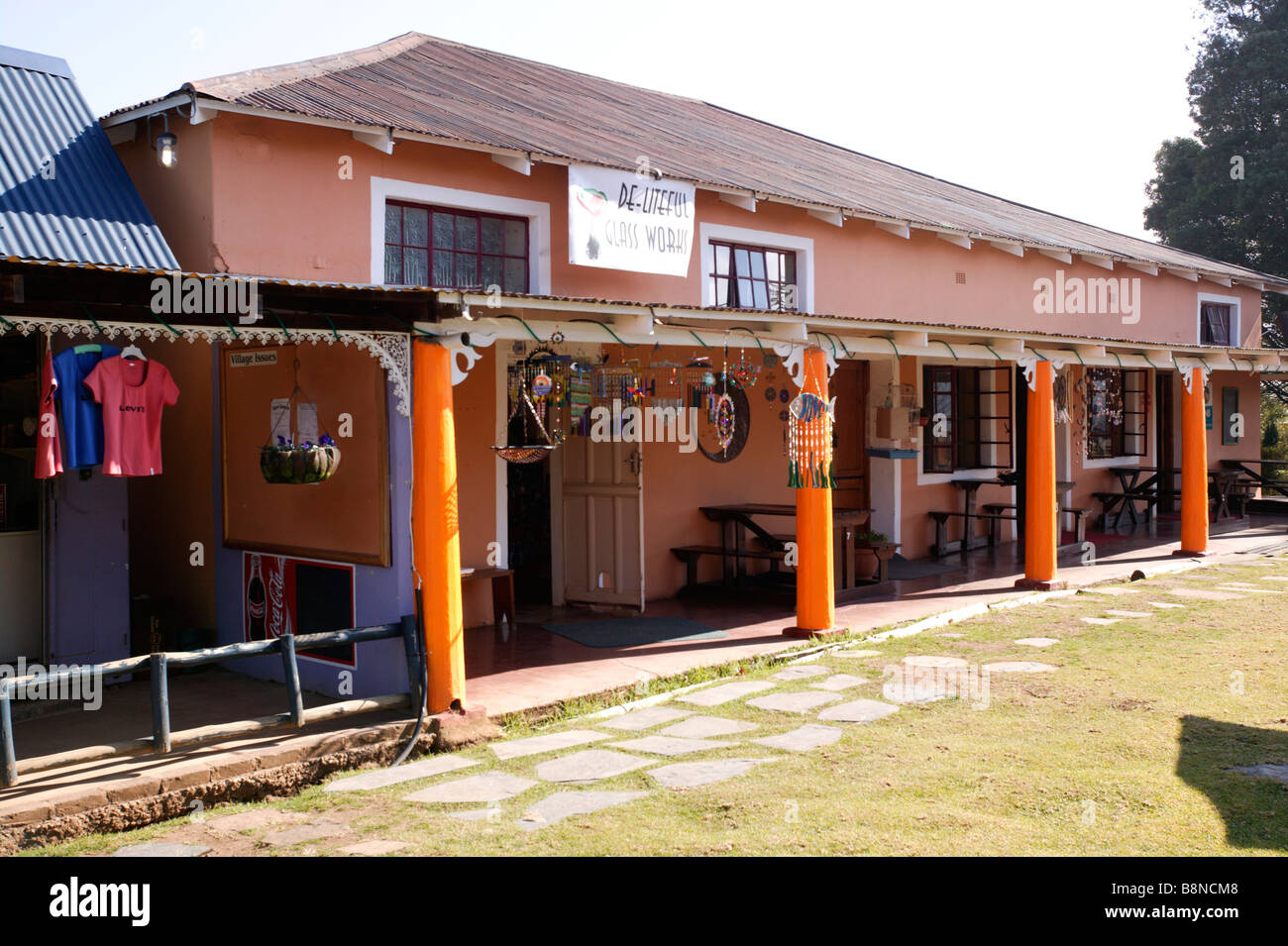 Ladenfronten, Kaapsehoop, Mpumalanga Stockfoto