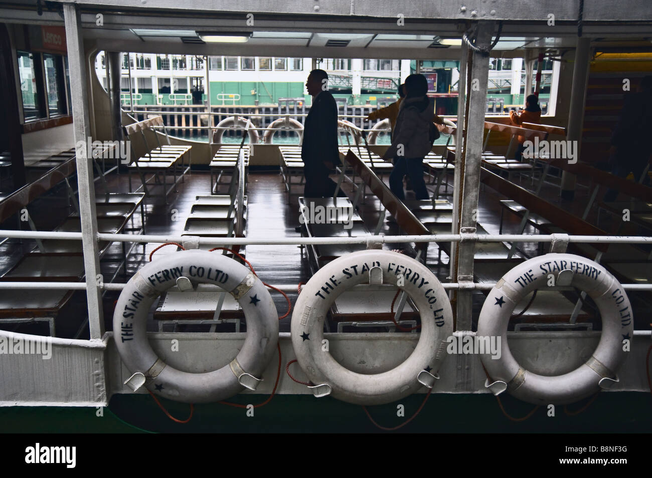 Menschen Internat Star Ferry Tsim Sha Tsui Hong Kong Stockfoto