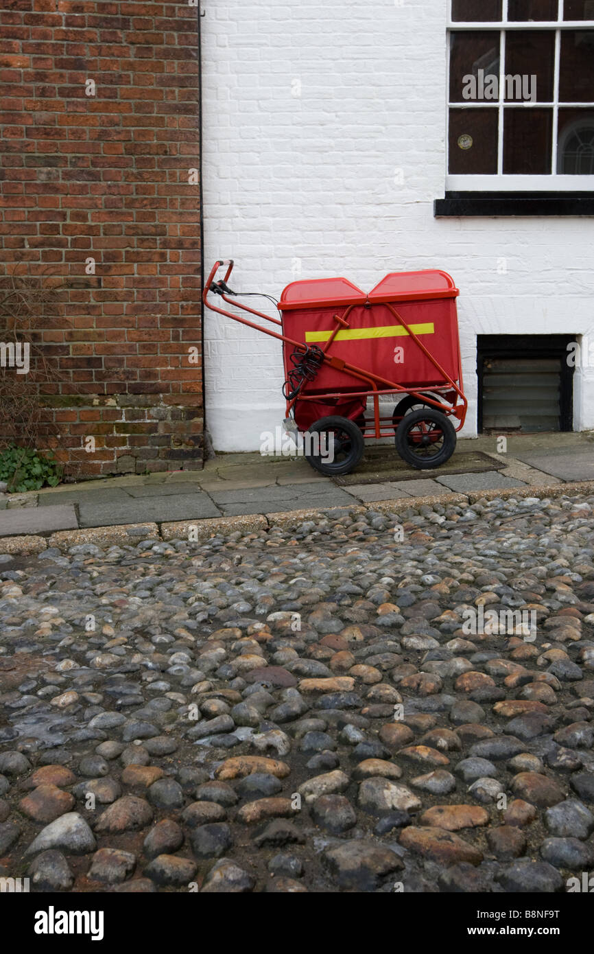 Postmans Wagen auf einem Hügel Stockfoto