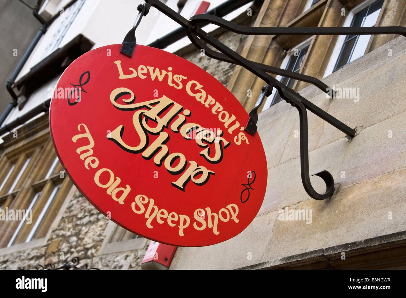 Alice im Wunderland-Shop in Oxford war dies der ursprüngliche alte Schafe Shop vorgestellten in Carrolls Through The Looking Glass Stockfoto