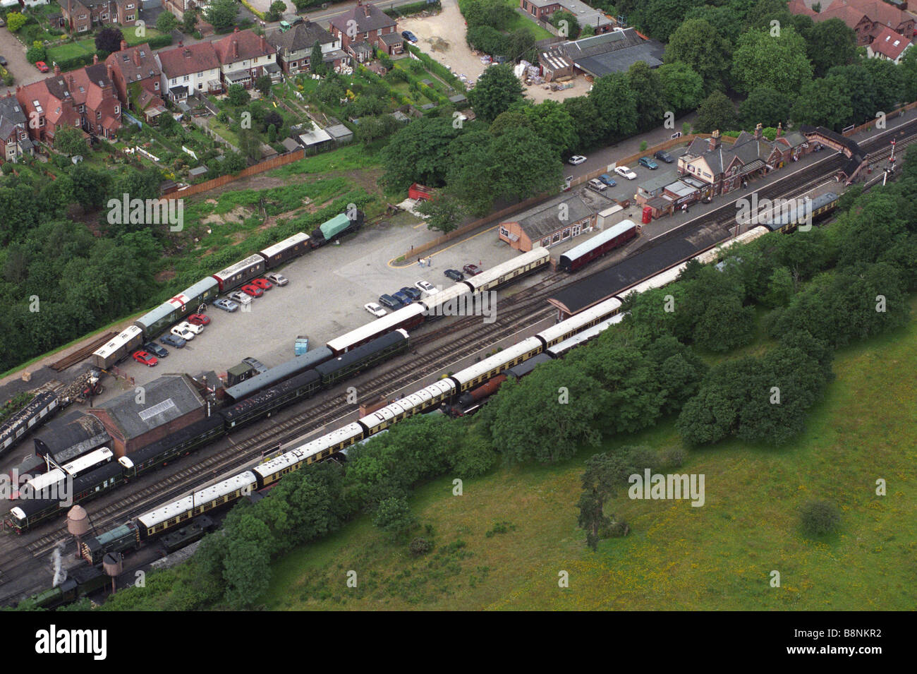 Luftbild Bewdley Railway Station Worcestershire England Uk 14 2 02 Stockfoto