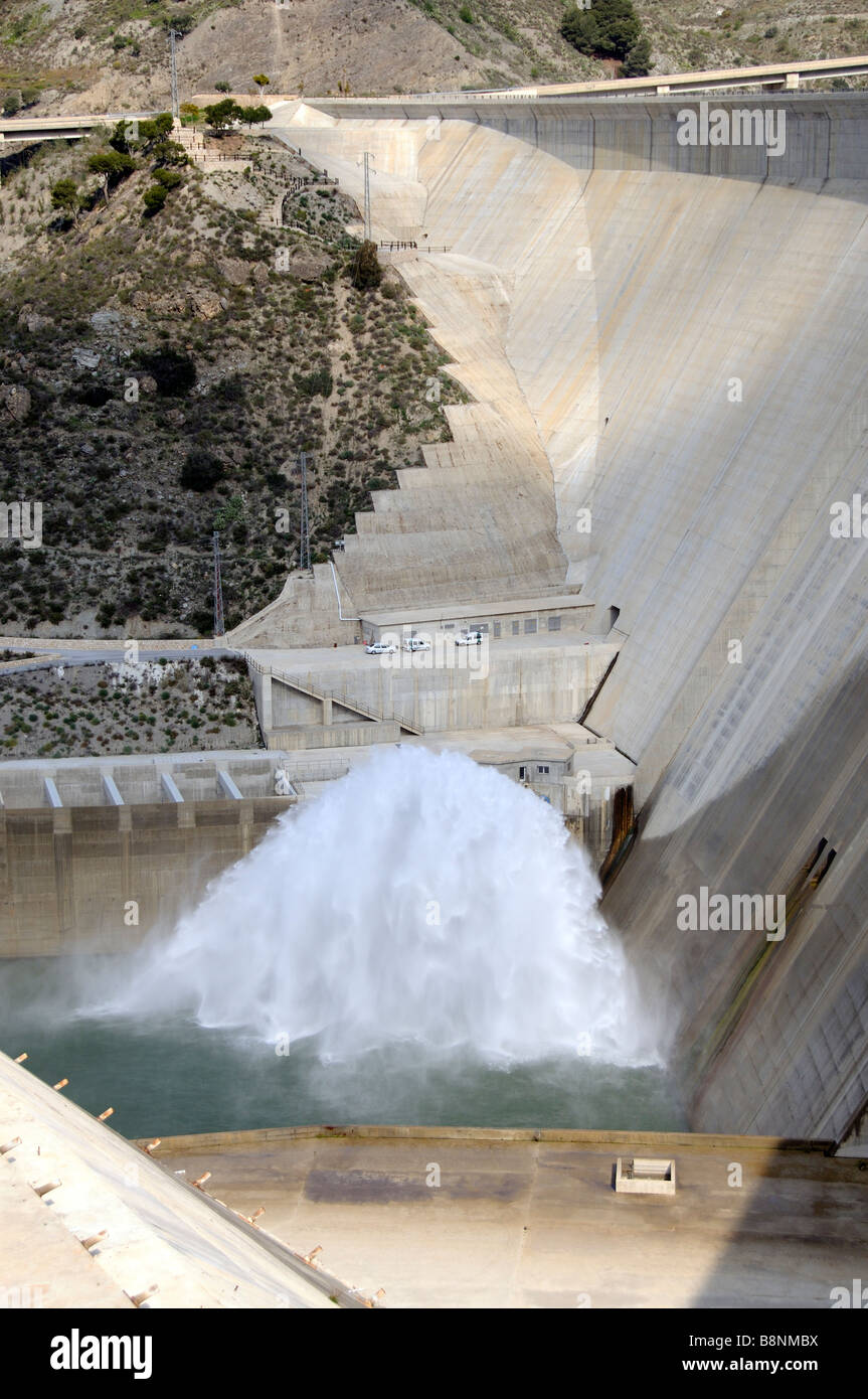 Presa de Regeln Dam spanische Wasserlagerung und Bereitstellung südlich von Granada Spanien Stockfoto