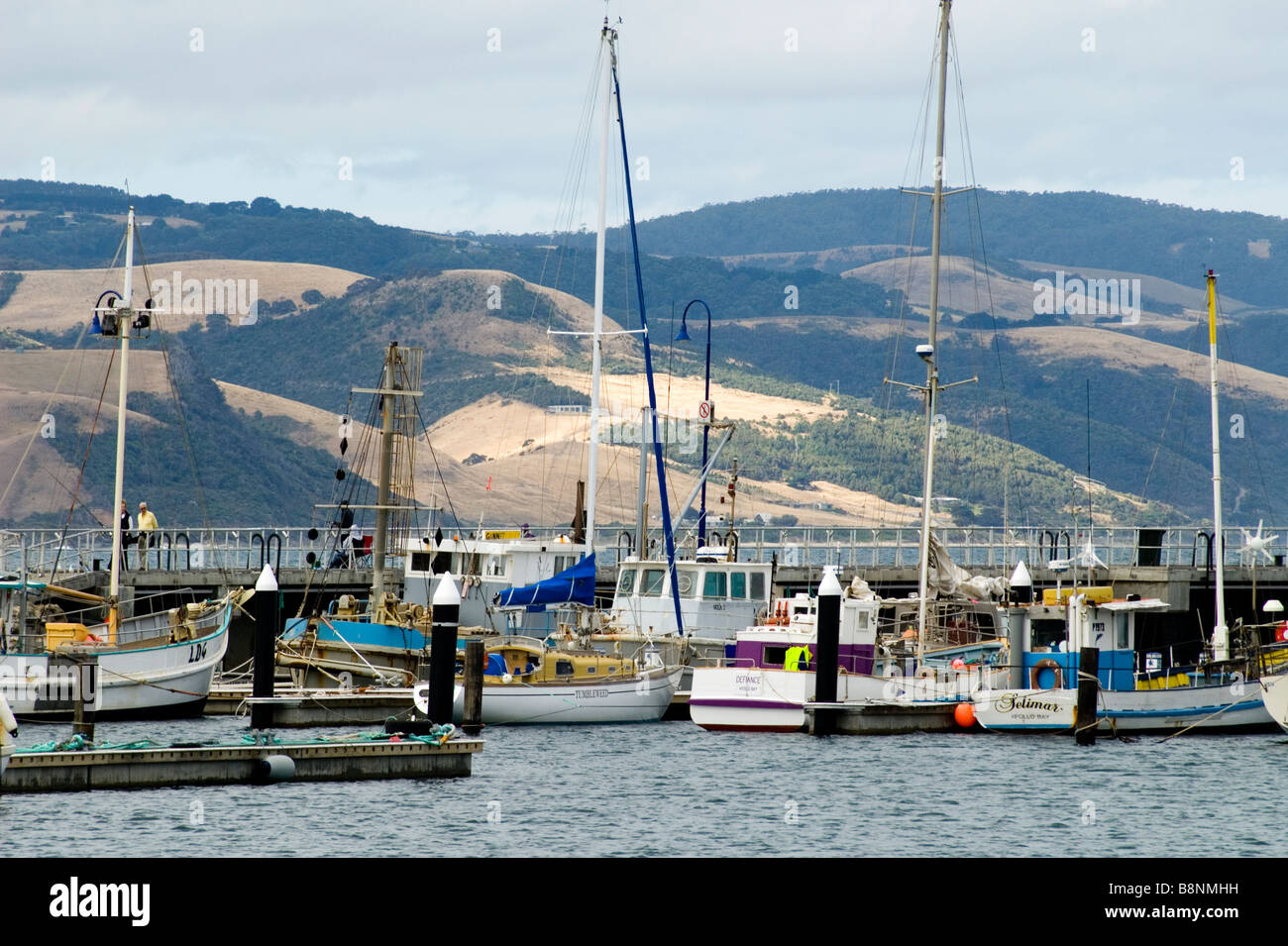 Marina in Apollo Bay, Great Ocean Road, Australien Stockfoto