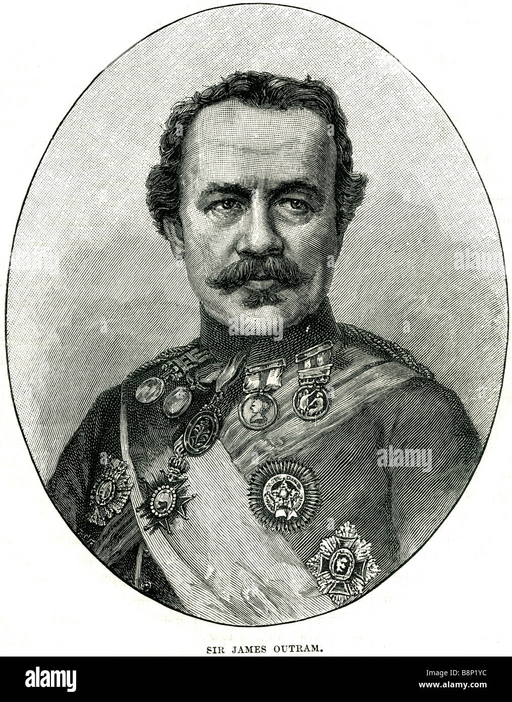 Sir James outram 1803 1863 englischen allgemeinen indischen Aufstand von 1857 britischer Held Lucknow Stockfoto