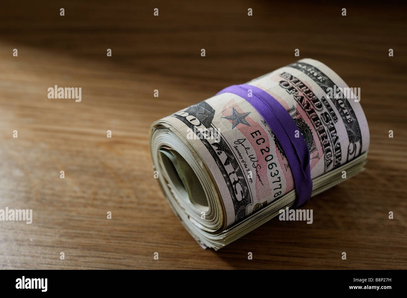 Rolle des Dollar-Scheine Stockfoto Rolle des Dollar-Scheine Stockfoto