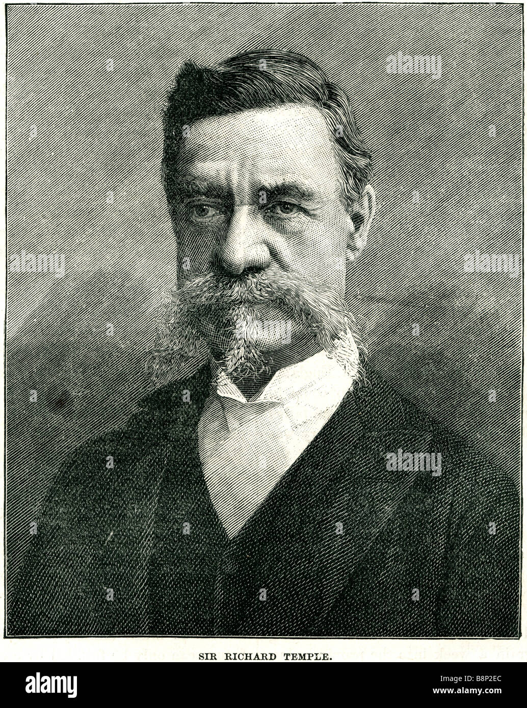 Sir Richard Temple 1826 1902 Britisch-Indien Politiker Bengal Civil Service Stockfoto