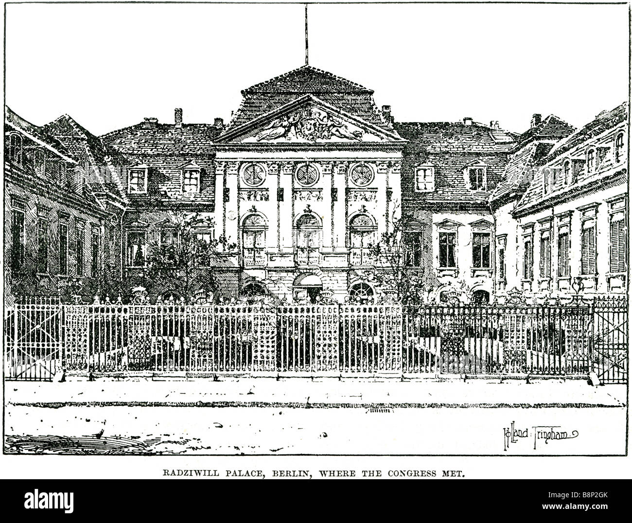 Radziwill Palast Berliner Kongress 1878 Anglo-russische Vereinbarung getroffen Stockfoto