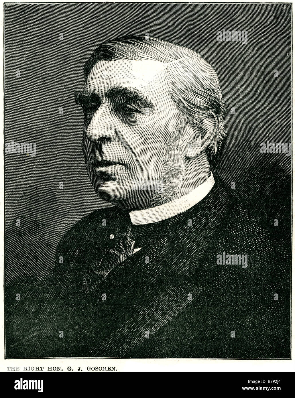 Skimaterials Hon George Joachim Göschen 1831 1907 britischer Staatsmann liberalen Unionisten konservative Partei Stockfoto