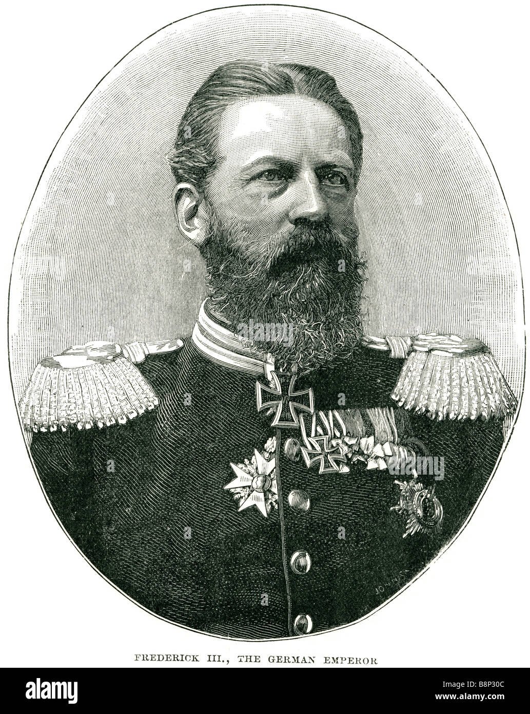 Frederick Iii deutsche Kaiser 1831 1888 Preußenkönigs Stockfoto