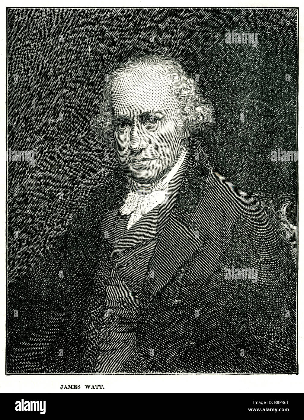 James Watt 19. Januar 1736 25. August 1819 schottischen Erfinder Maschinenbauingenieur Dampfmaschine industrielle Revolution Stockfoto
