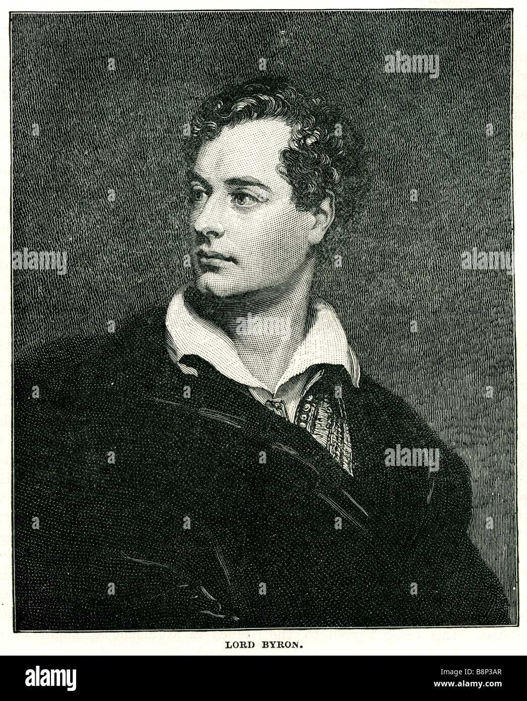 Lord George Gordon Byron Noel 6. Baron 12. Januar 1787 19. April 1824 britischer Dichter Romantik Stockfoto