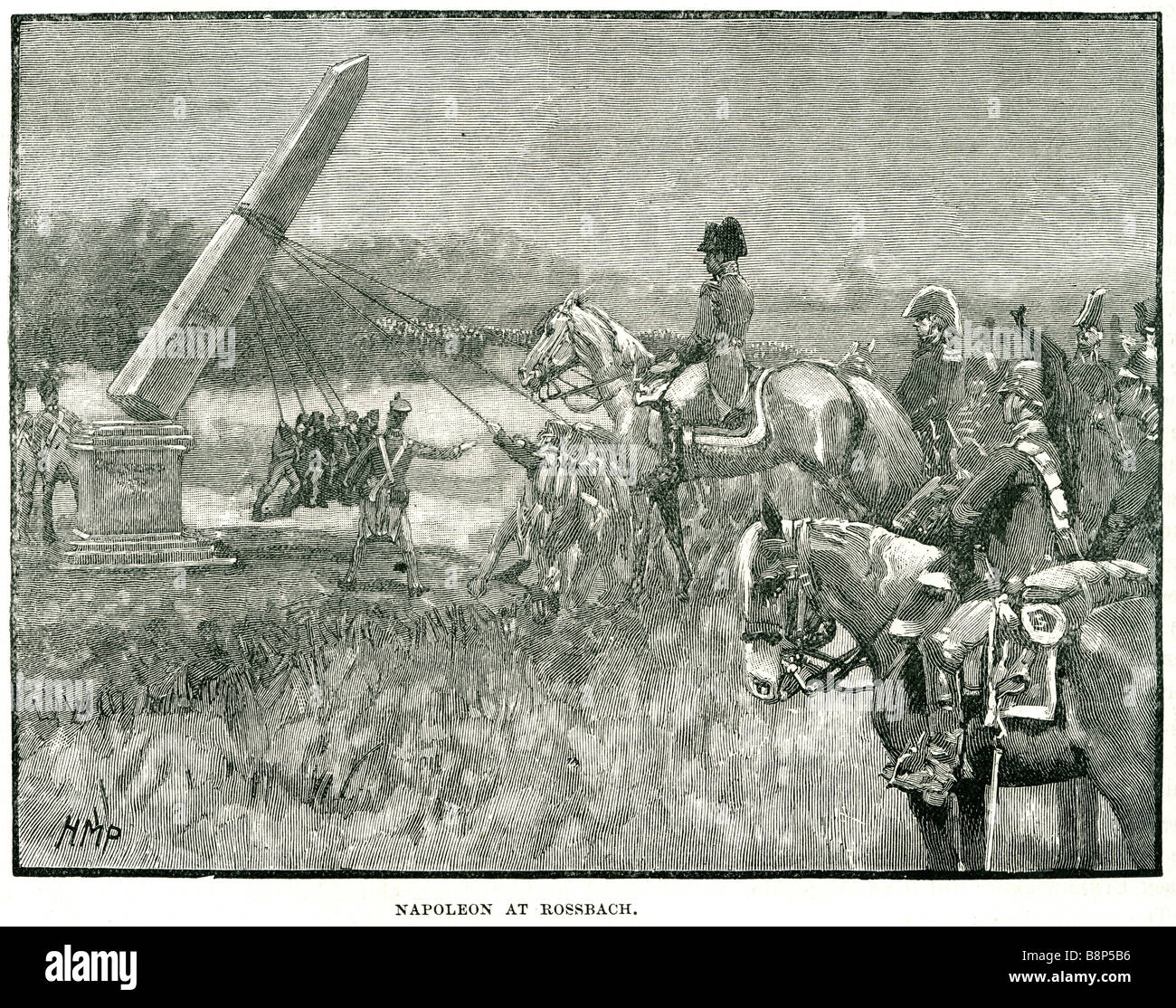 Napoleon bei Rossbach Bonaparte Napoléon Bonaparte 15 August 1769 – 5 kann 1821 Kaiser Stockfoto