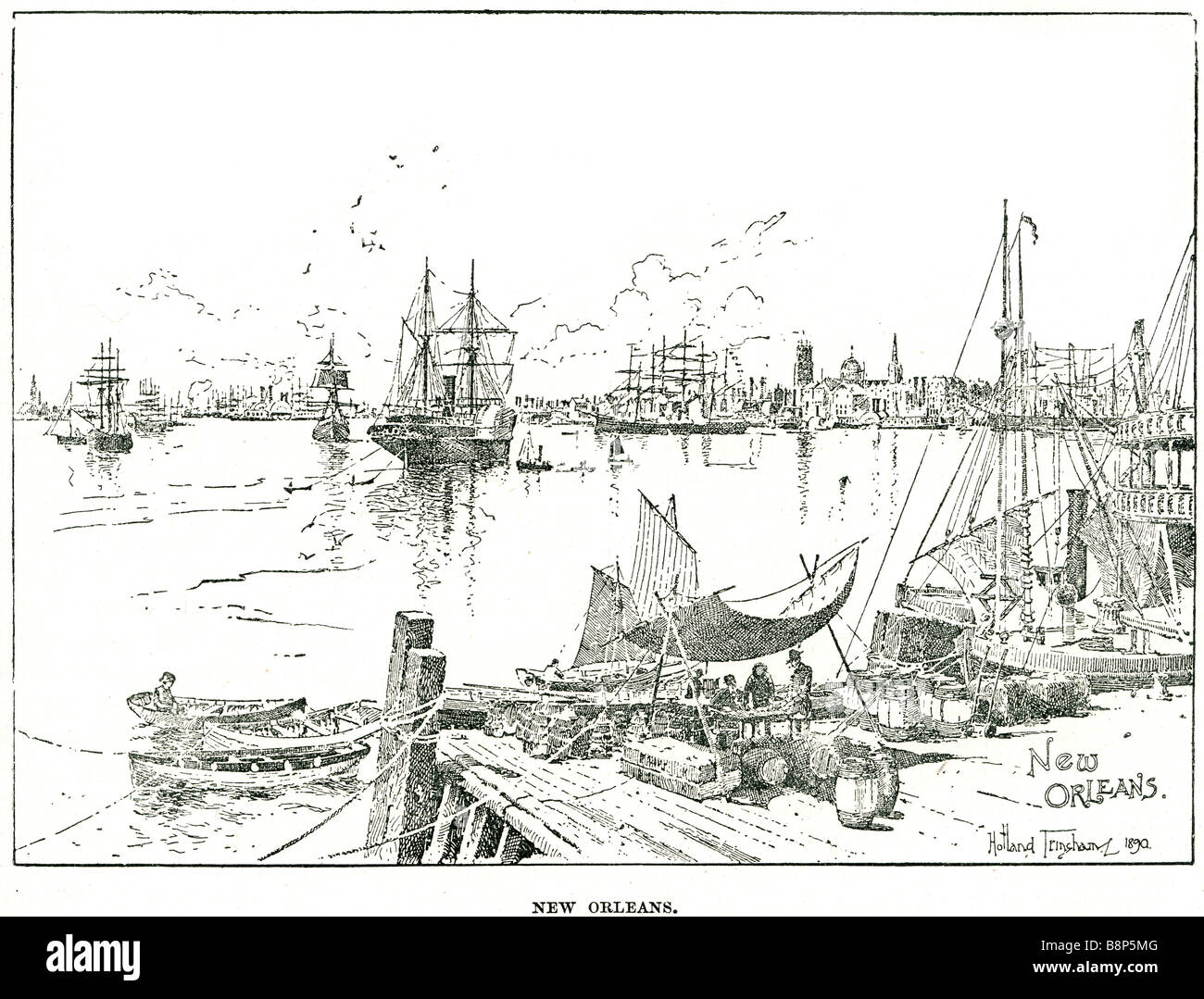 New Orleans La Nouvelle-Orléans Jean-Baptiste Le Moyne de Bienville Stockfoto