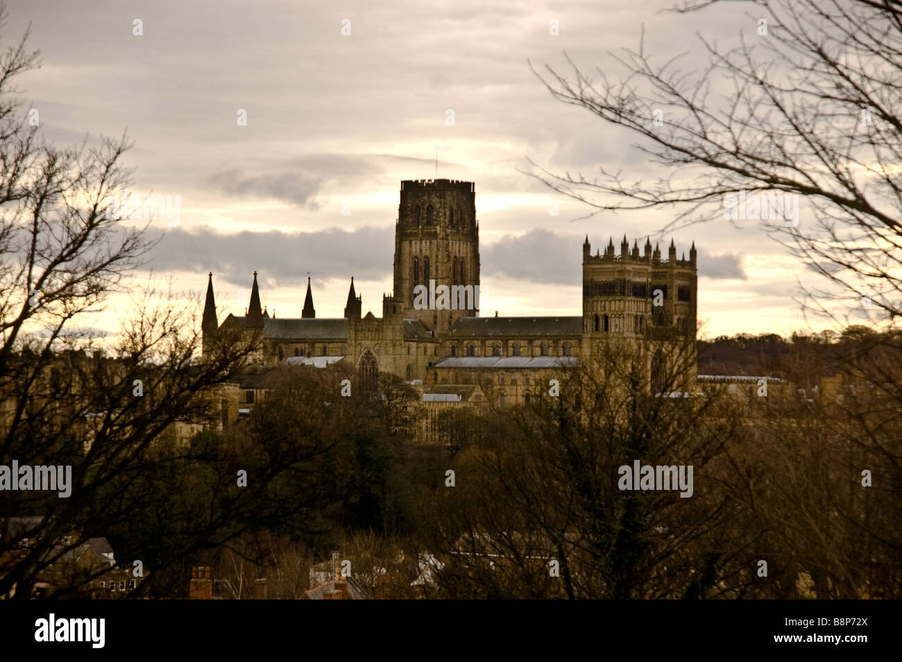 Durham Cathedral at Sunset Stockfoto