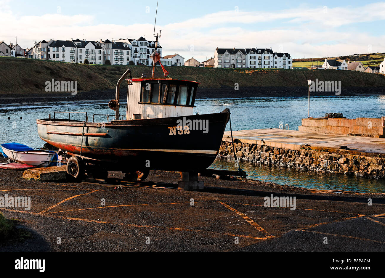 PortBallintrae Hafen in County Antrim-Nordirland Stockfoto