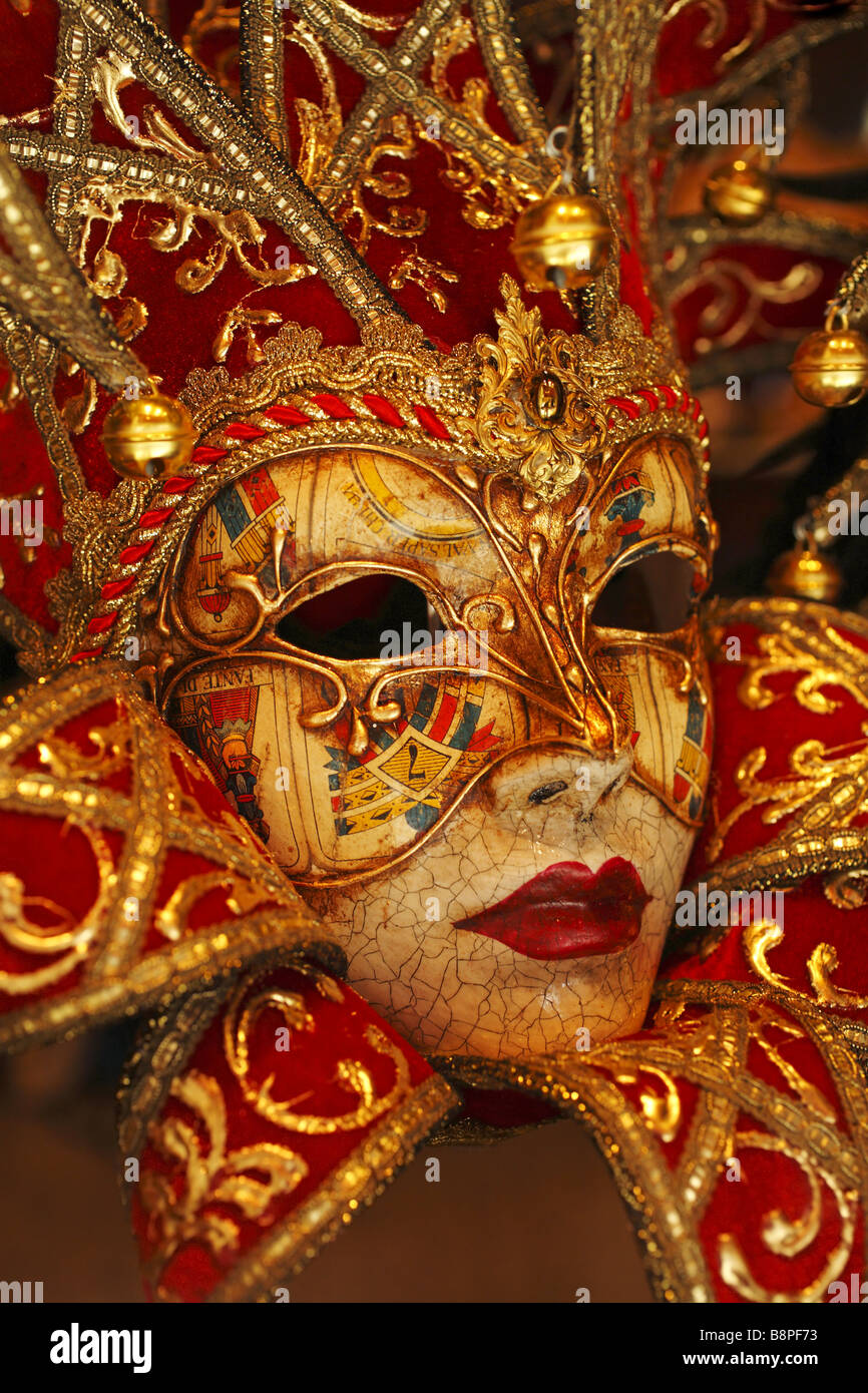 Venezianische Karneval Masken, Venedig, Italien Stockfoto