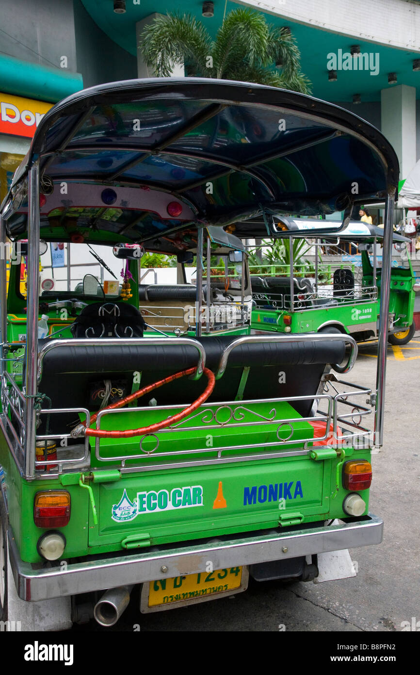 Bangkok Motorrad Taxi  Die Tuk Tuks von Bangkok. Thailand Stockfoto