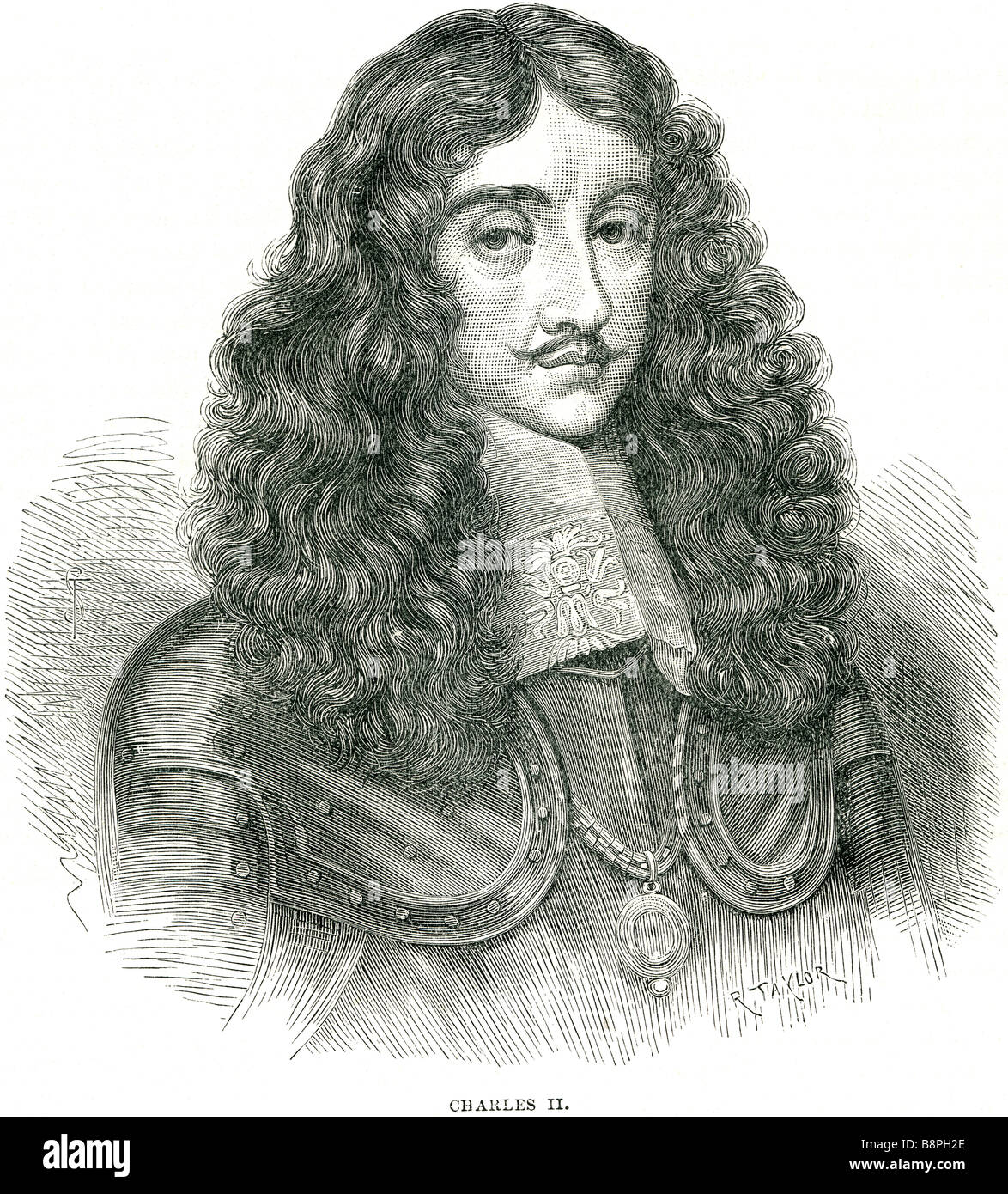 Charles II Vater König Charles ich am 30. Januar 1649, auf dem Höhepunkt des englischen Bürgerkriegs in Whitehall hingerichtet wurde. Die deu Stockfoto