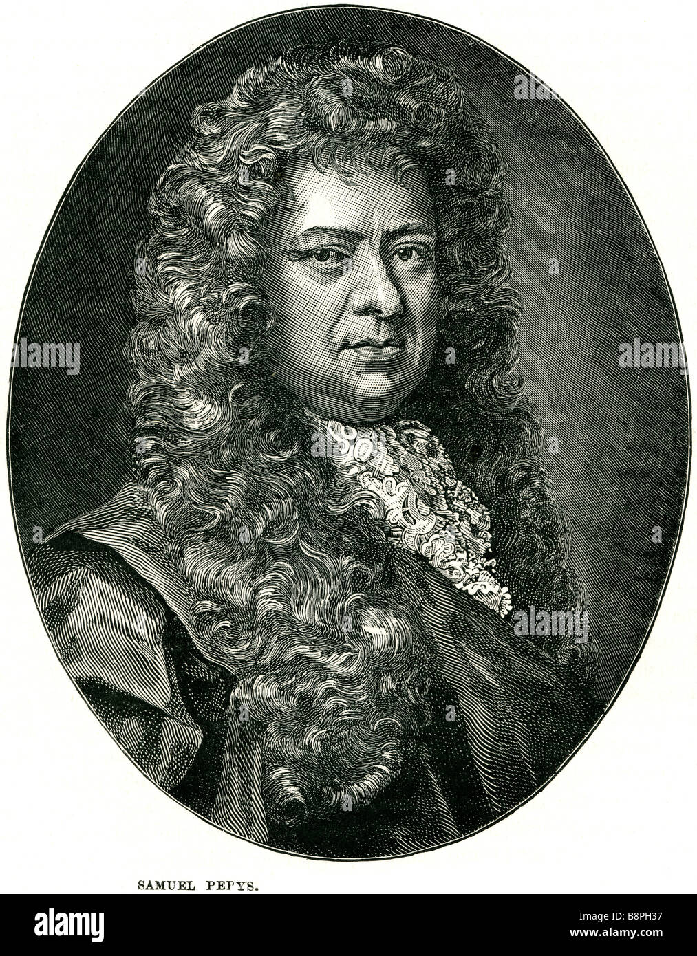 Samuel Pepys war FRS (23. Februar 1633 – 26. Mai 1703), englischer Marine Administrator und Mitglied des Parlaments, der jetzt die meisten Stockfoto