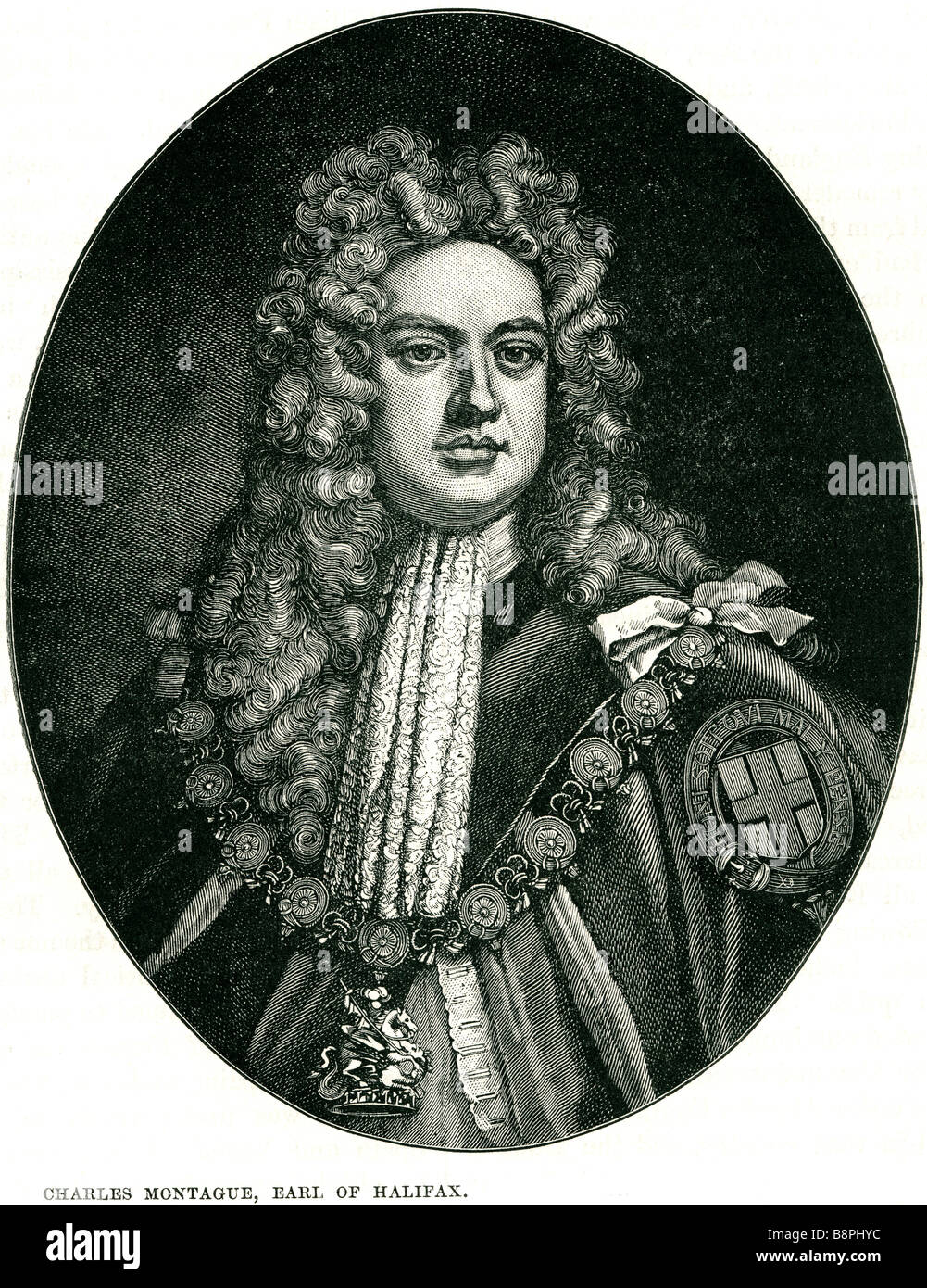 Charles Montagu, 1. Earl of Halifax, KG, PC, FRS (16. April 1661 – 19. Mai 1715) war ein englischer Dichter und Staatsmann. Stockfoto